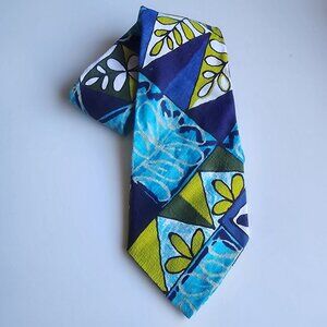 Kole Kole Vintage Tie Made In Hawaii Textured Cotton 1970's